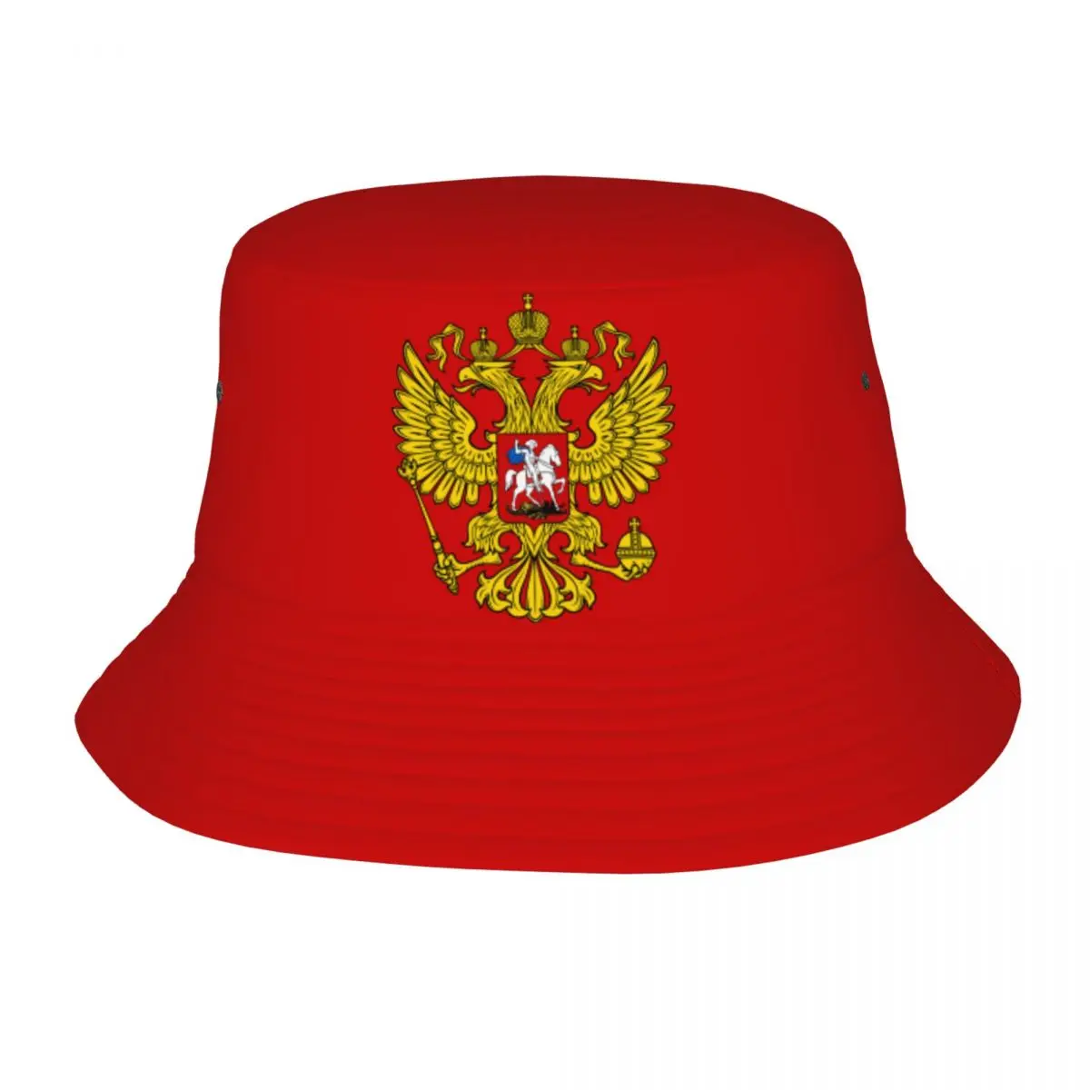 

Панама с гербом России для мужчин и женщин, модная шапка в стиле унисекс, русский патриотизм, гордится летним рыбаком