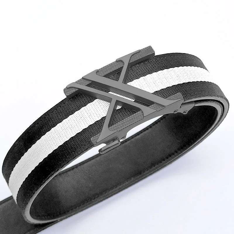 Ремень мужской с металлической пряжкой дизайнерский Повседневный широкий пояс