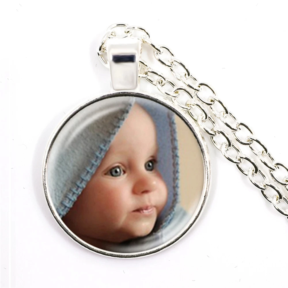 

Personalized Necklace Mum Dad Baby Children Grandpa Parents Custom Designed Photo Gift For Family Anniversary
