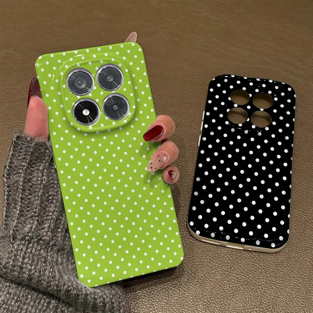 Фото Чехол для телефона Xiaomi Poco X7 X6 X5 X4 X3 M8 M7 M6 M5s F8 Pro Feilin с мультяшным рисунком в горошек, волнистый, с эффектом масляной пленки №4