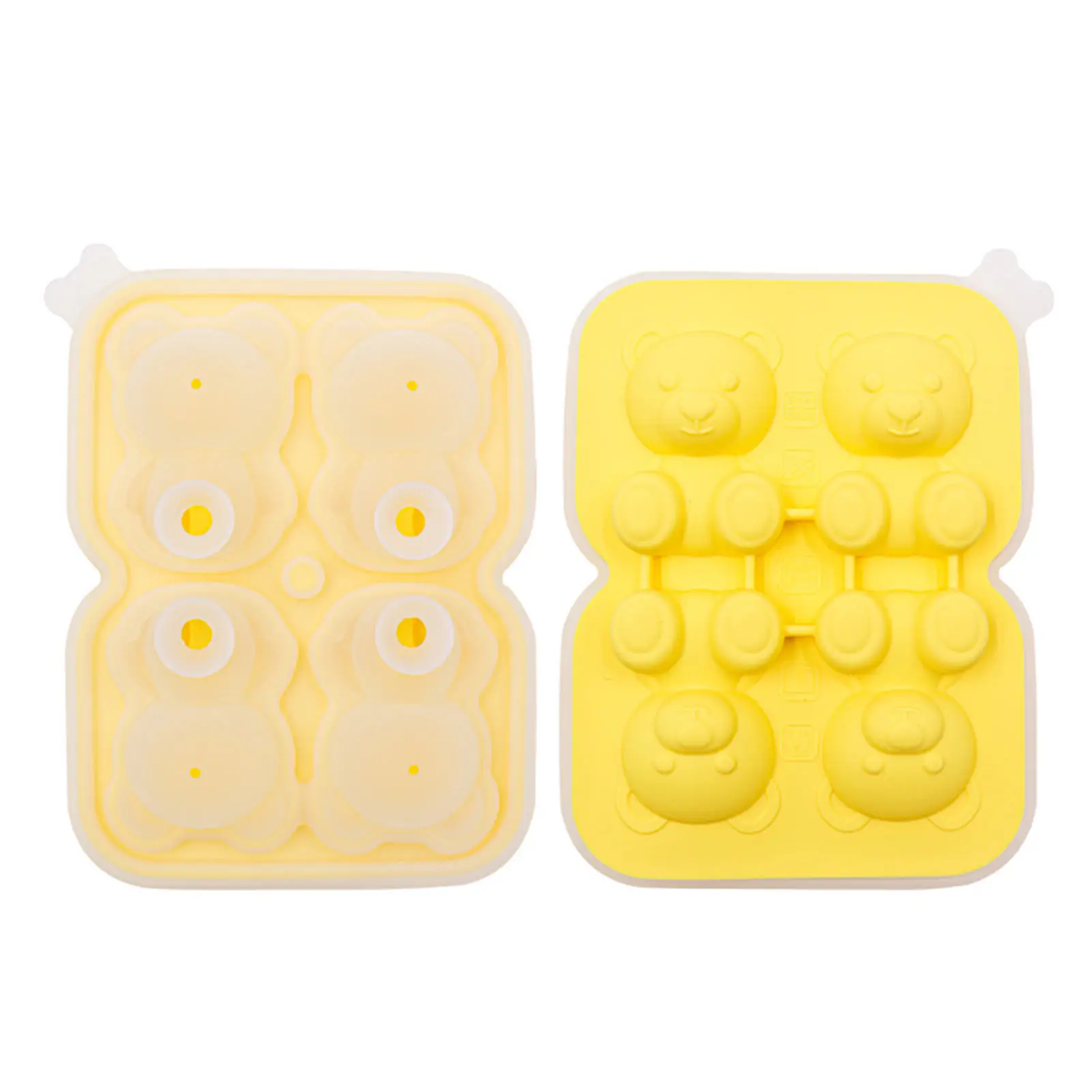 

3D Bear Shape Silicone Mold Bear Shaped Ice Molds Biscuit Mould Gummy Bear Chocolate Mould Silicone Moulds