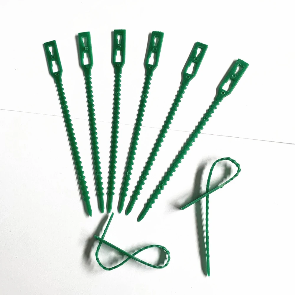 

50/100PCS Tree Cable Ties Adjustable Garden Plant Ties Flexible Plant Cable Ties For Supporting Rose Shrub Plants Greenhouses