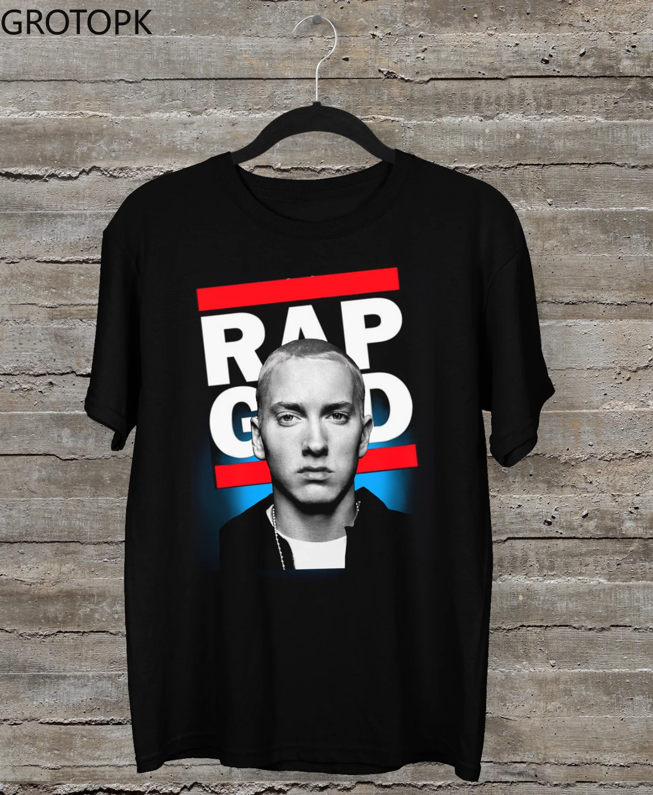 

Рэпер Eminem Летняя мужская футболка с принтом черная футболка унисекс Топ для фанатов Harajuku уличная одежда популярные футболки с коротким рук...