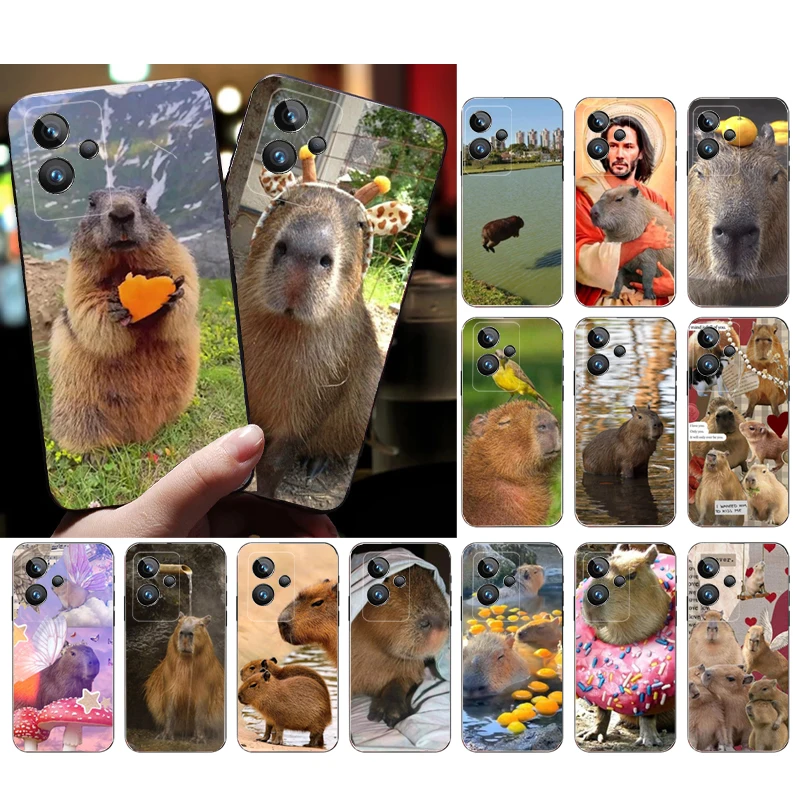 

Phone Case for OPPO Realme GT 2 Pro X2 Pro XT C25S 9 8 7 6 Pro 6i GT Master C3 C21 C21Y C11 X3 SuperZoom Pet Animal Capybara