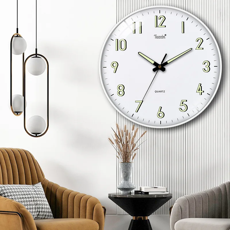 

12 Inch Luminous Wall Clock Silent Clocks Nordic Fashion Living Room Quartz Watch Home Decoration reloj de pared