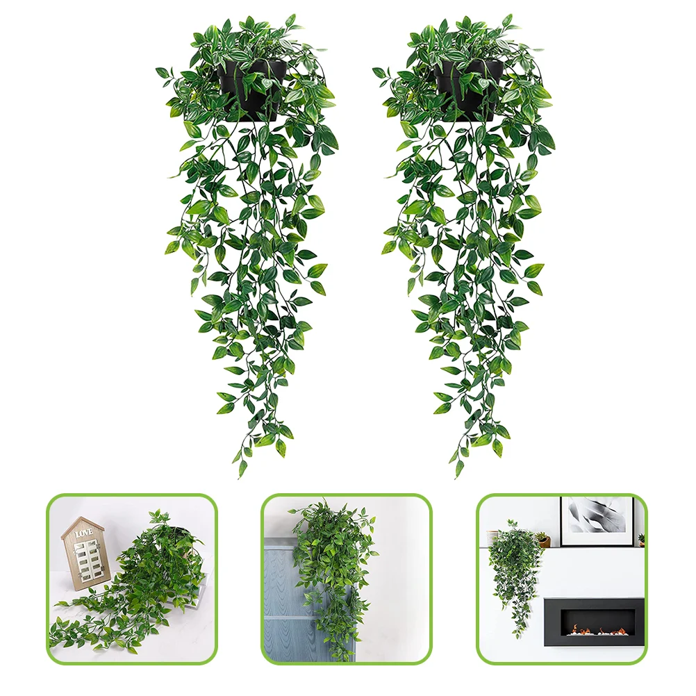 

Hanging Fake Artificial Pottedivy Fauxtrailing Leaves Decor Ceiling Greenery Vine Indoor Kitchen Wall