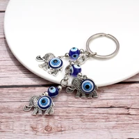 turkey evil eye blue eye keychain lucky elephant pendant decoration devil eye pendant small pendant creative