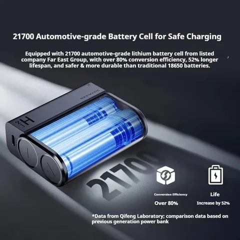 Nubia REDMADIC CCC PowerBank 45 Вт, двусторонняя быстрая зарядка, 10000 мАч, внешний аккумулятор с цифровым дисплеем большой емкости, встроенное зарядное устройство с кабелем