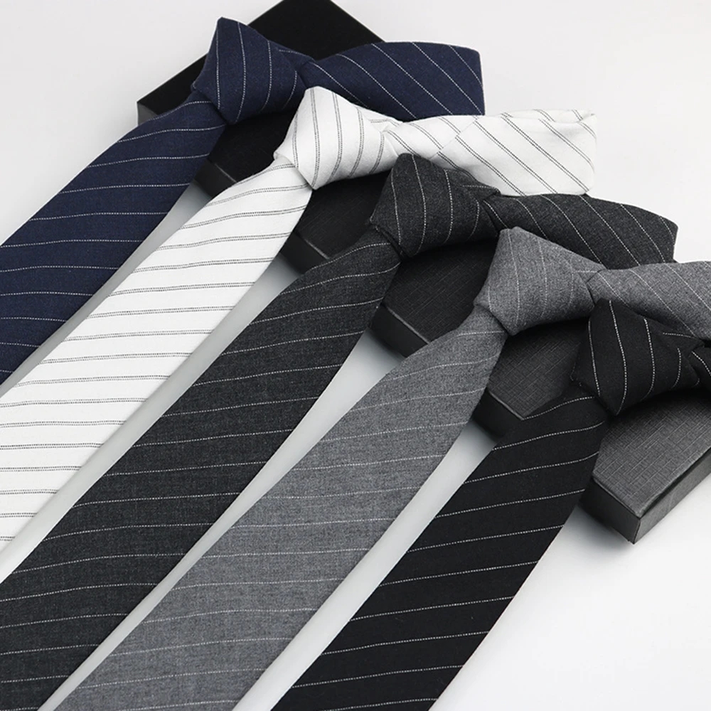 

Mens Ties Classic Jacquard Striped Plaid Necktie 6cm Skinny Neckties Polyester Narrow Collar Suit Shirt Tie Korean Wedding Tie
