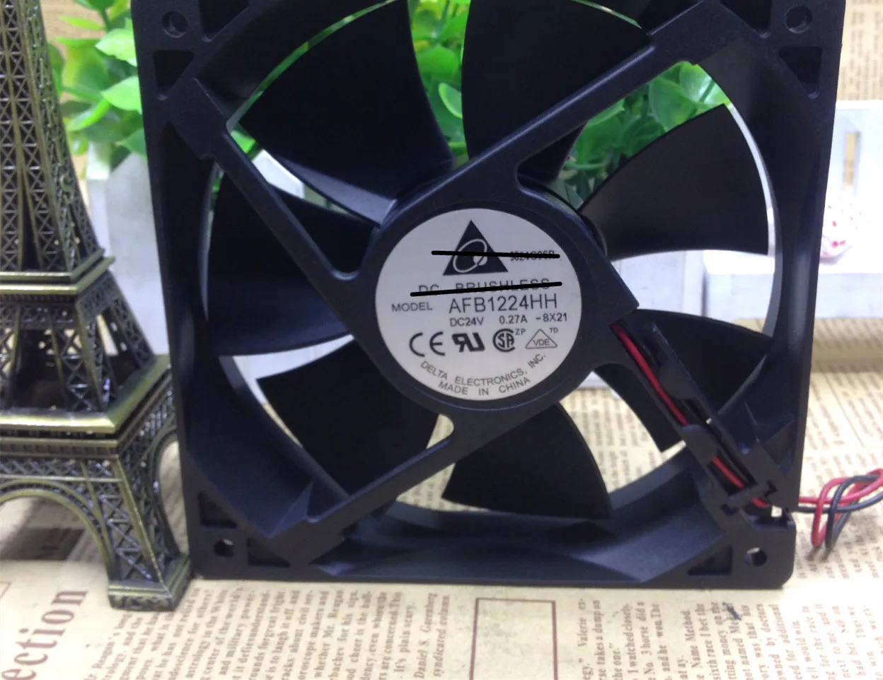 

Original new 100% working AFB1224HH 24V 12025 12CM 0. 27A inverter cooling fan