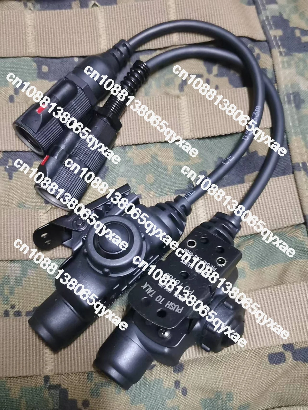 Водонепроницаемый тактический ПТТ U94V2 (IPX6) длинный шнур/пружинный шнур