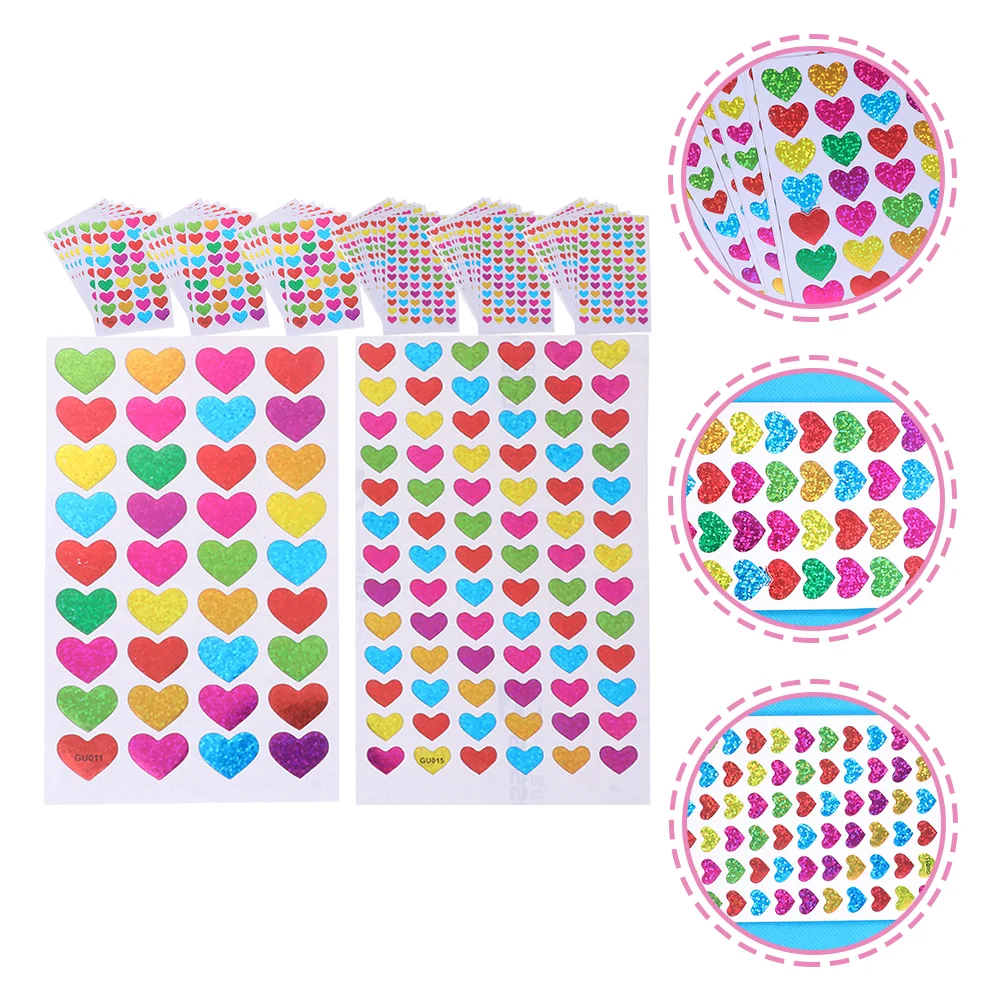 

Stickers Heart Reward Sticker Labels Laptop Diary Sparkle Kindergarten Album Motivation Scrapbooking Diy Students Stationery