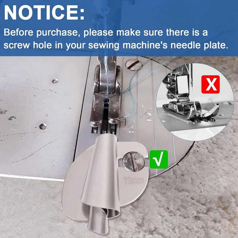 Модернизированная универсальная прижимная лапка для шитья в рулоне 8 размеров