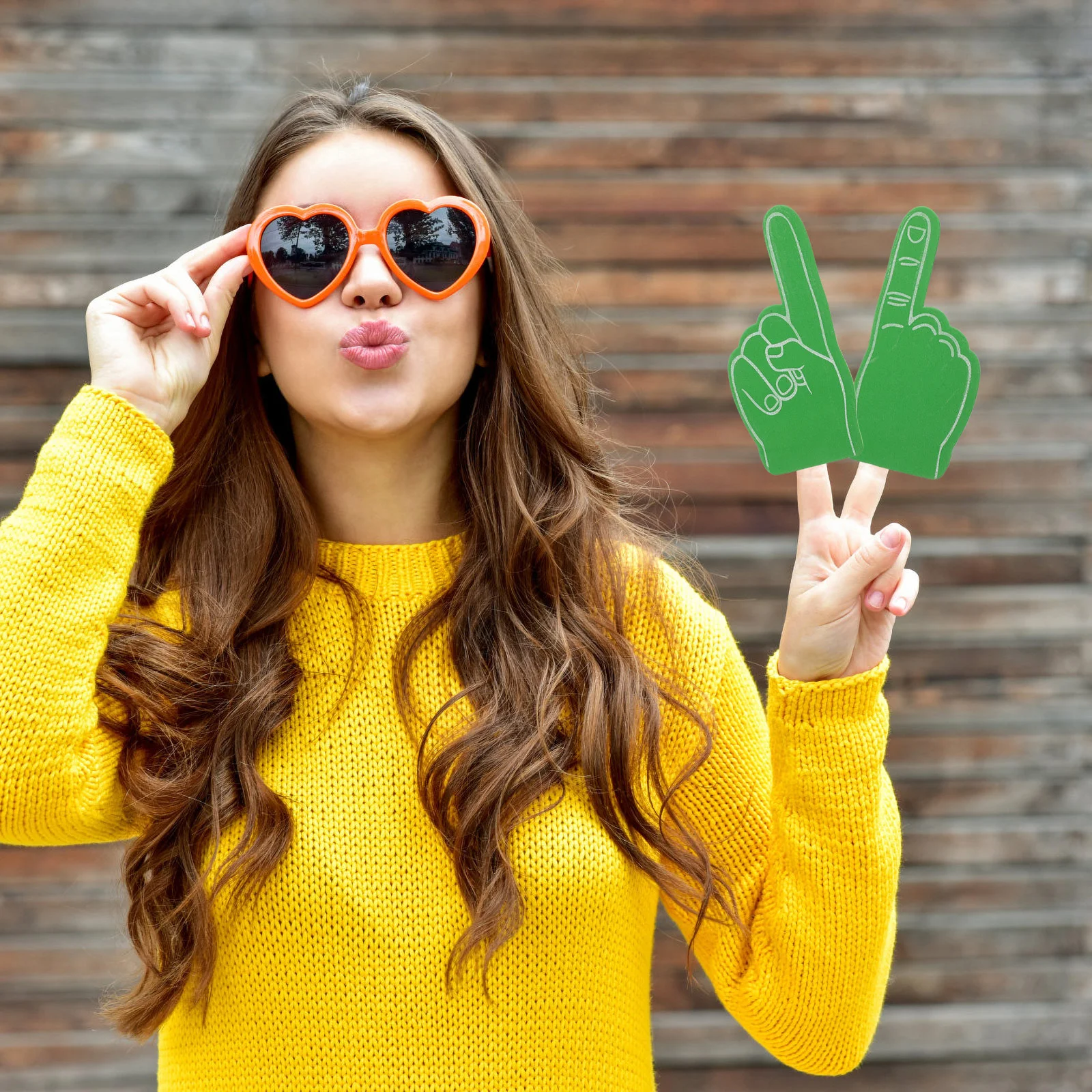 12 шт. аплодисменты помпоны пенопластовый ручной футбол реквизит для черлидинга