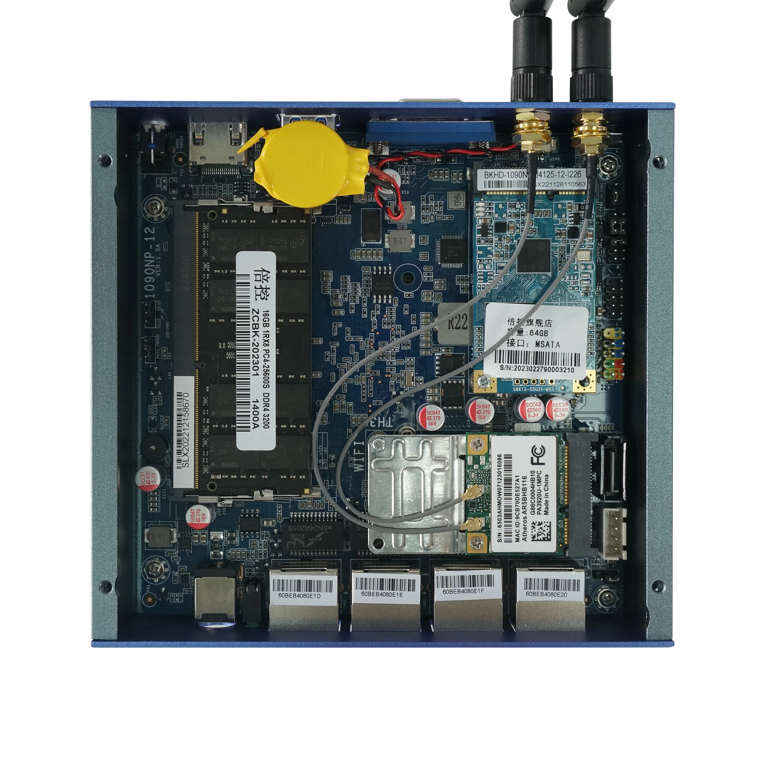 Мини-ПК BKHD без вентилятора G48 4 LAN 1G 2 5G мягкий маршрутизатор Intel Celeron N2940 N4000 J4125 Pfsense