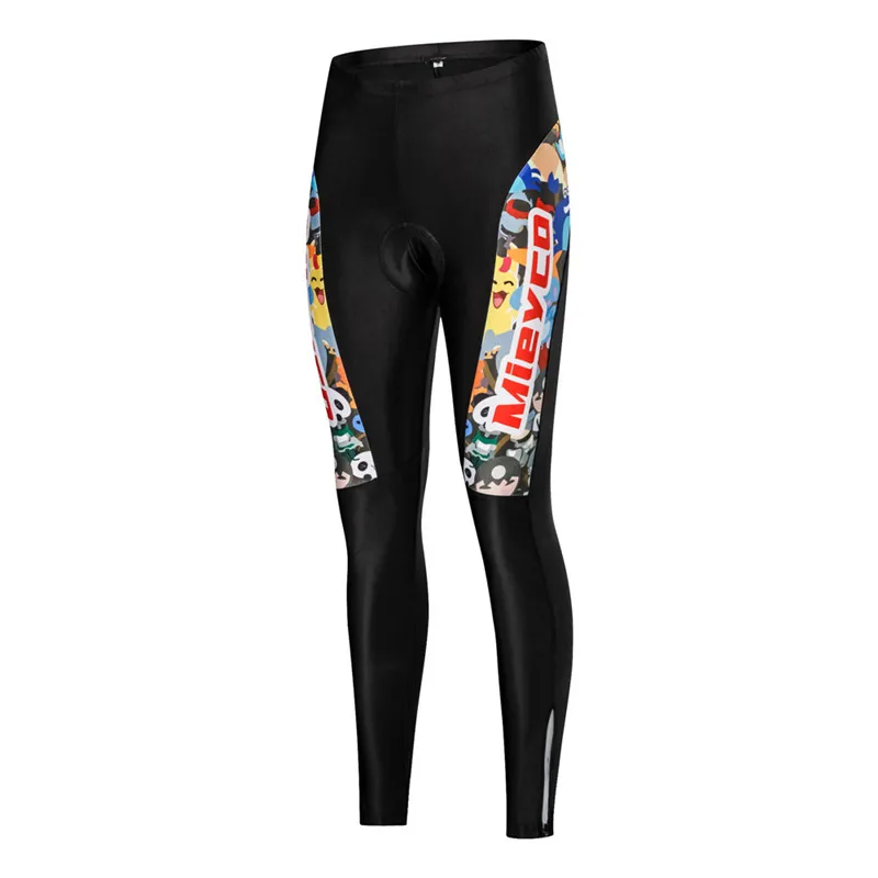 Колготки для велоспорта из термофлиса женщин гелевая прокладка велосипедные