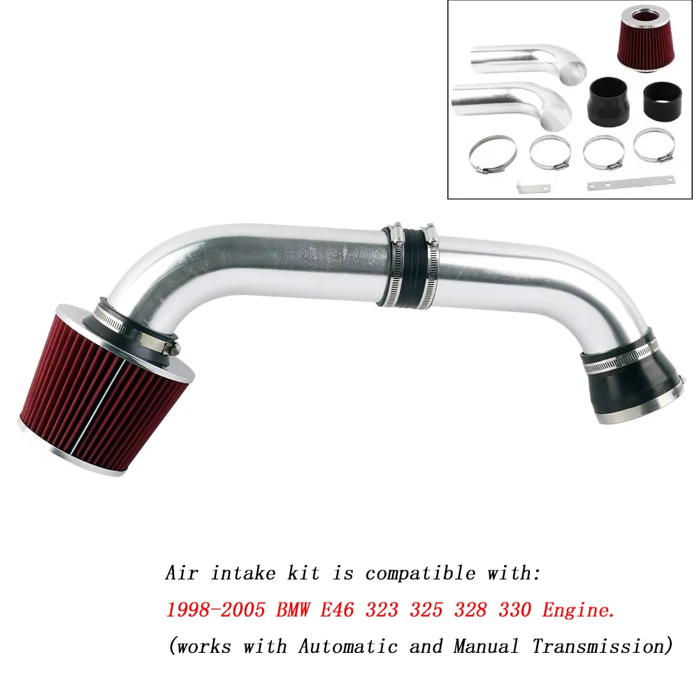 Комплект воздухозаборника и фильтр для BMW E46 1998-2005 с двигателем I6