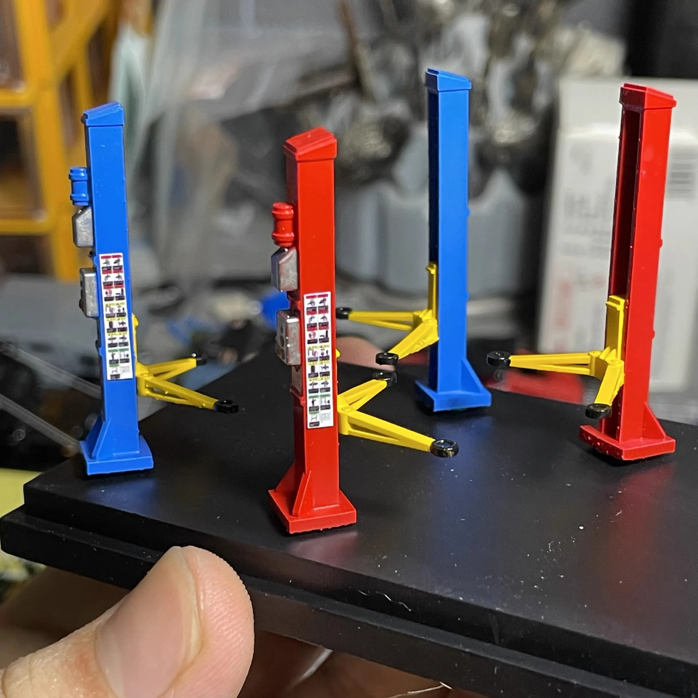 Диорама 1:64 модель автомобильного портального подъемника инструмент для