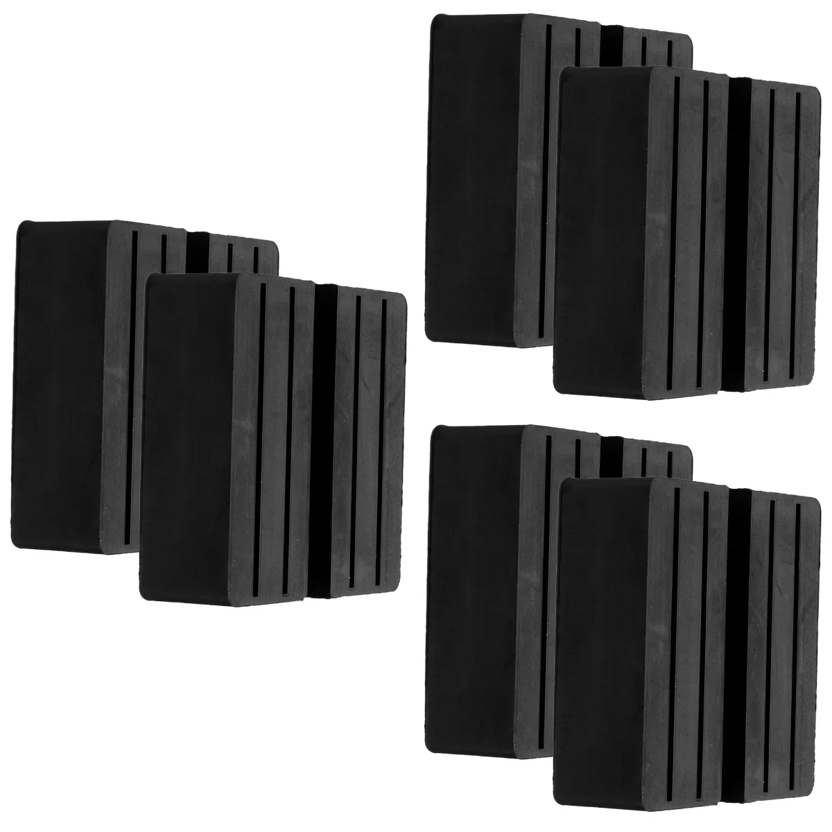 

6 Pcs Jack Block Rubber Pad Replace Automobile Mat Outdoor Protectos Slotted Pads Flooring Stands Jacks
