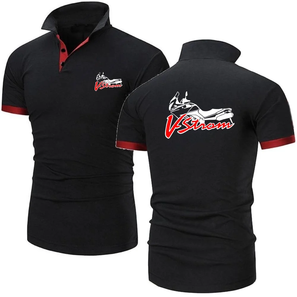 Мужские рубашки поло мотоциклетная футболка V-Strom DL 650 логотип Motorsport Team Suzukies