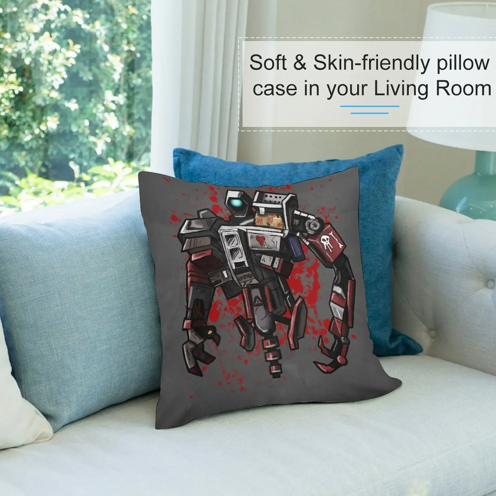 Deathtrap Печатная декоративная подушка из полиэстера