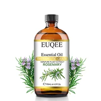 euqee 118ml rosemary essential oils with dropper nature plant fragrance oil for humidifier spa massage perfume geranium rose