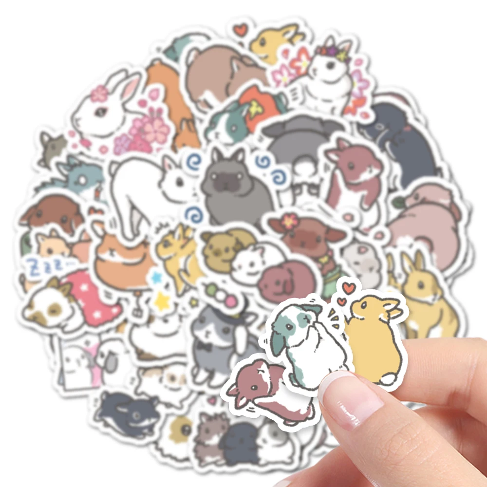 40 Самоклеящихся Наклеек С Милым Дизайном Кролика Универсальное Украшение Для