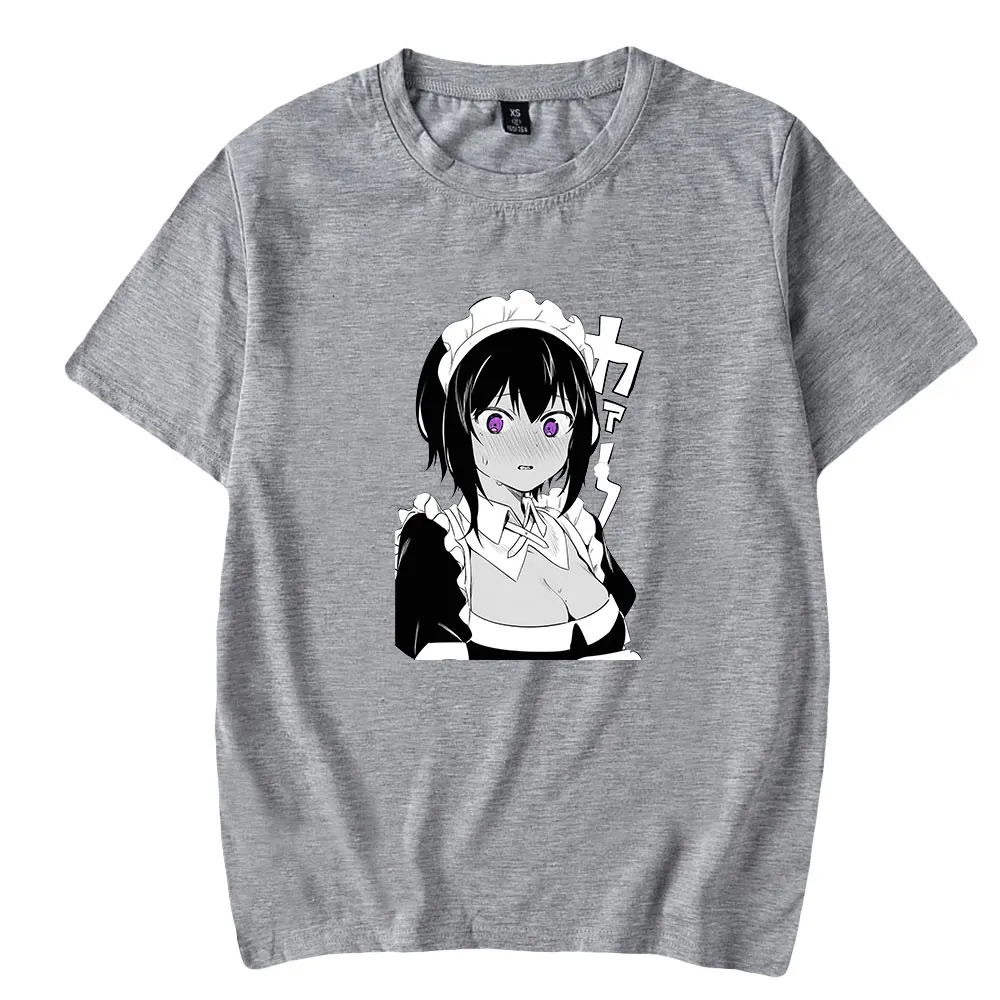 2023 Saikin Yatotta Maid ga Ayashii T shirt Streetwear Short Sleeve Anime Tees Cosplay Pullover Fashion Crewneck Tshirt Tops