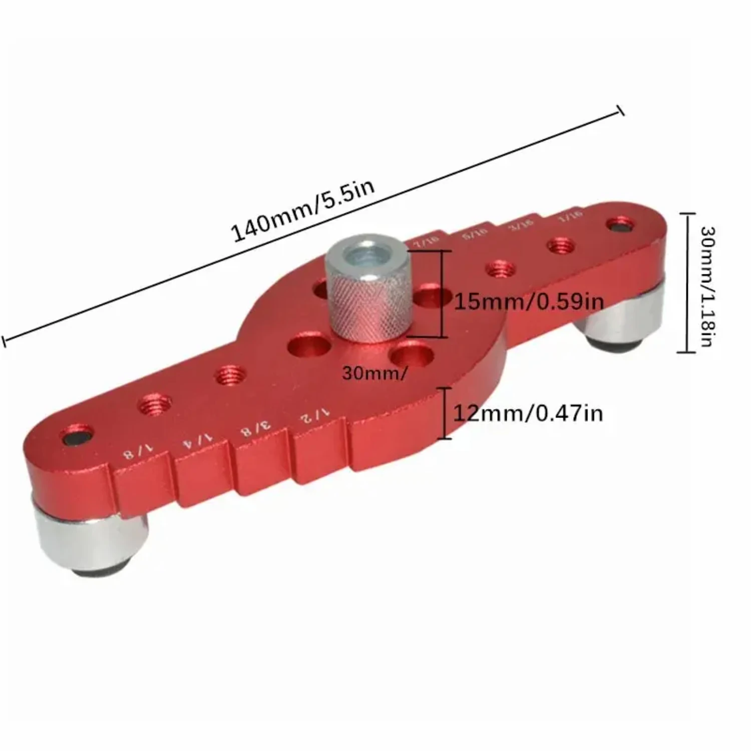Accurate Precision Dual-Function Woodworking Dowelling Jig: Guide for Drilling and Punching with Wood Dowels Includes Scriber a