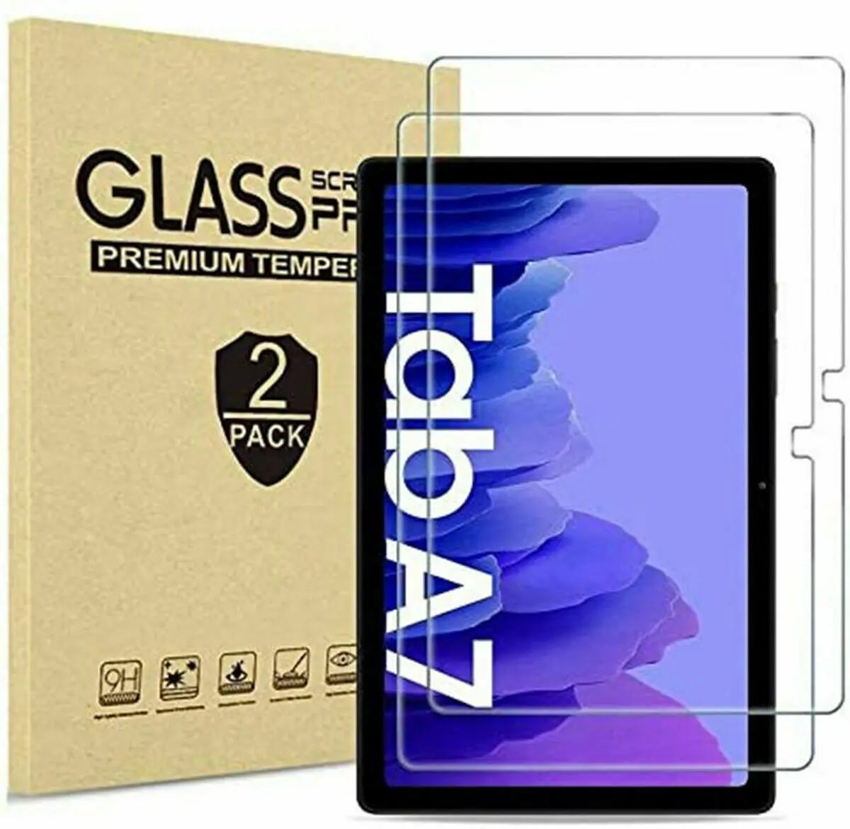 

2PACK Tempered Glass Tablet Screen Protector For Samsung Galaxy Tab A7 2020 10.4
