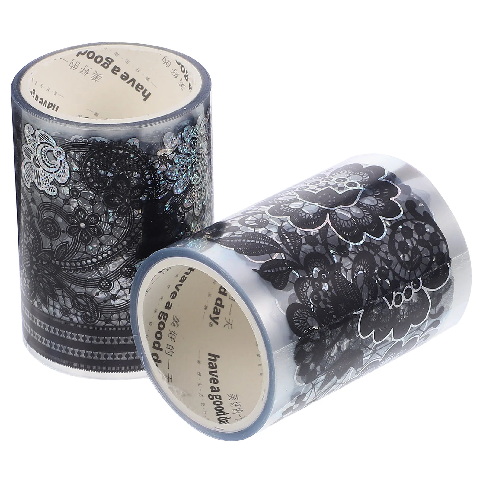 

2 Rolls Lace Pattern Tape Decor Photo Frame Stickers Plastic Decorative Tapes Magnetic The Dream DIY