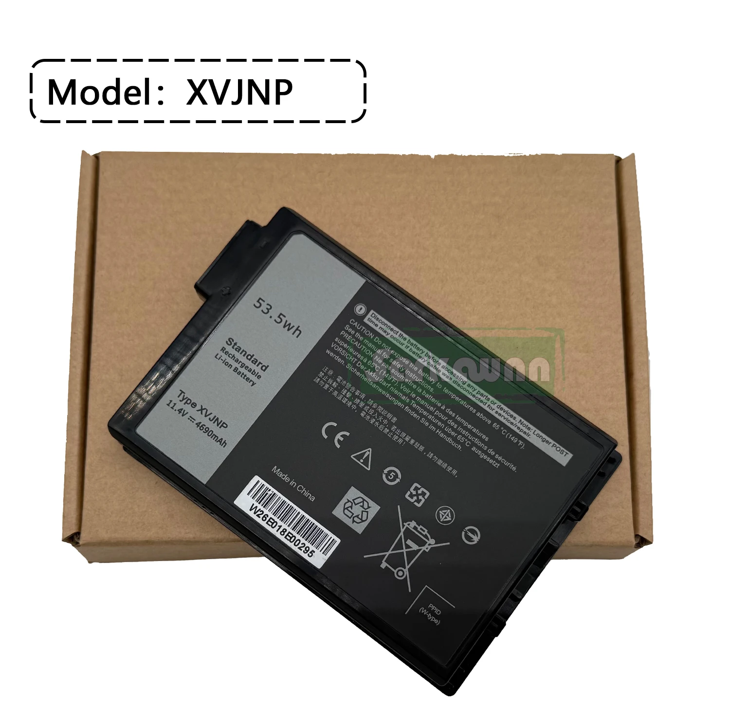 Фото Аккумулятор для ноутбука SARKAWNN XVJNP J1KND 11.4V 53.5Wh для Dell Vostro 3400 3401 3402 3500 3501 3502; Inspiron 15 3501 3502 3505 №5