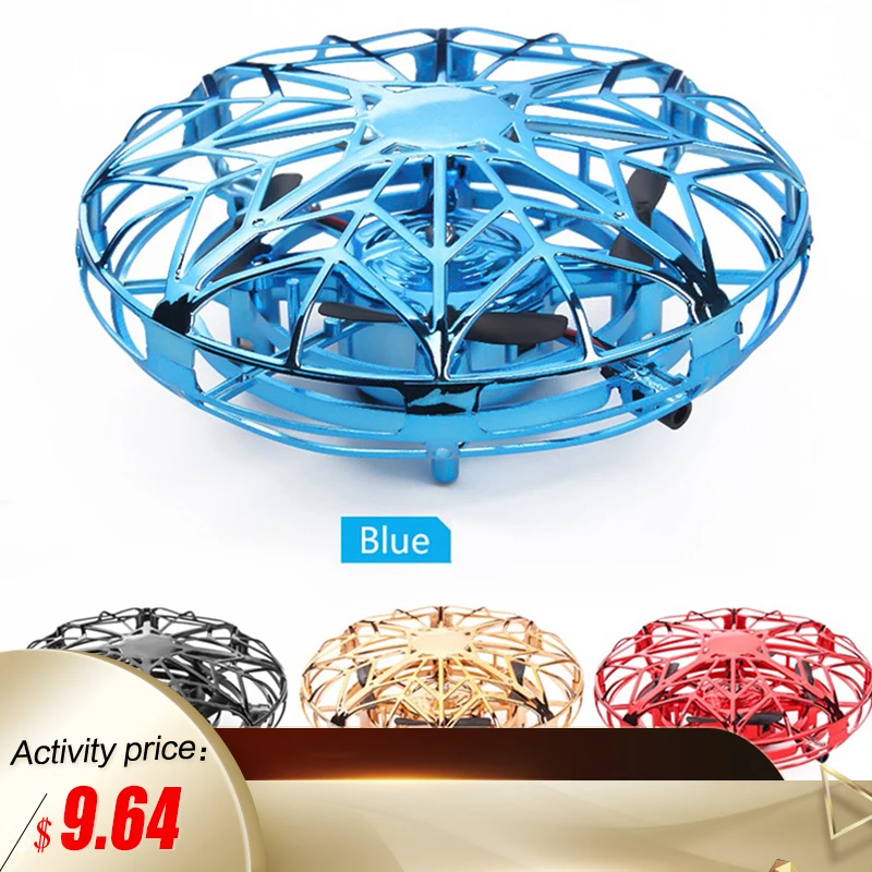 

2021 NEW Mini Helicopter RC UFO Dron Aircraft Hand Sensing Infrared RC Quadcopter Electric Induction Toys for Children Drone