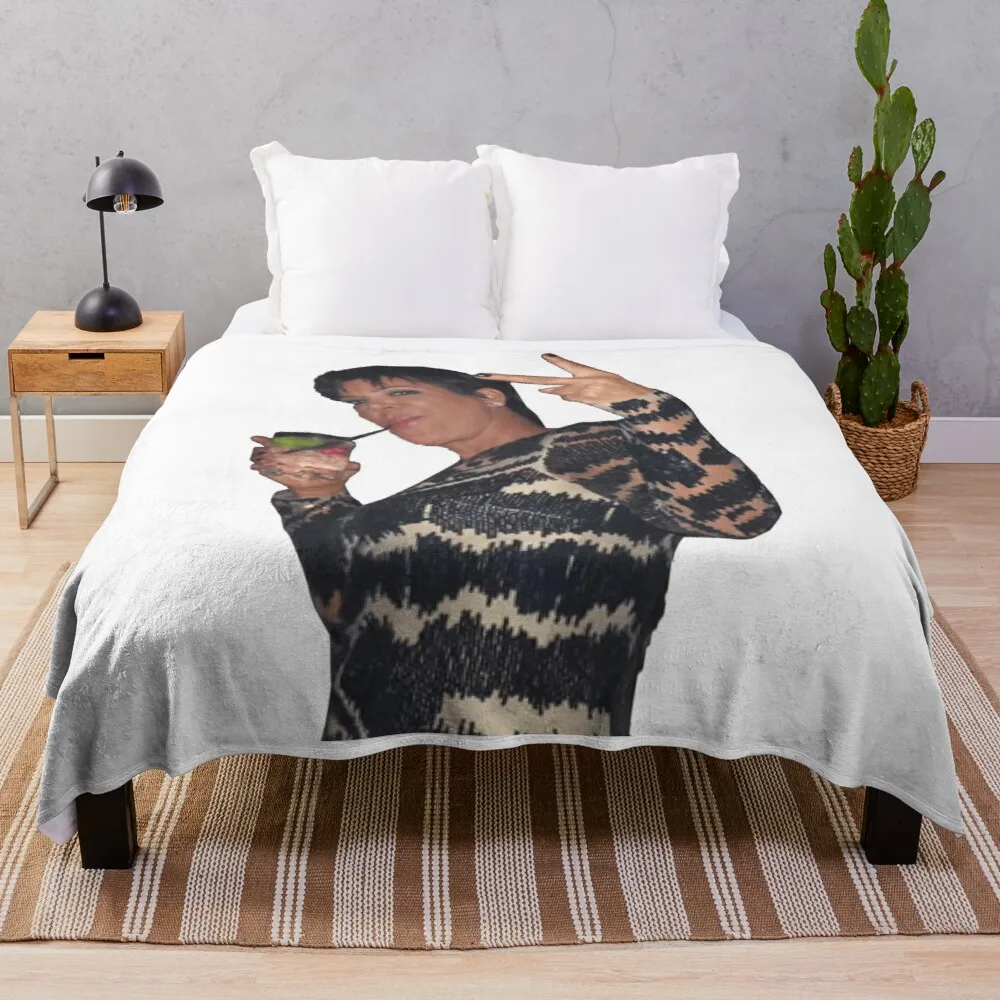 

Одеяло с надписью мира Kris Jenner, красивое одеяло, пушистое одеяло, двойное плюшевое одеяло