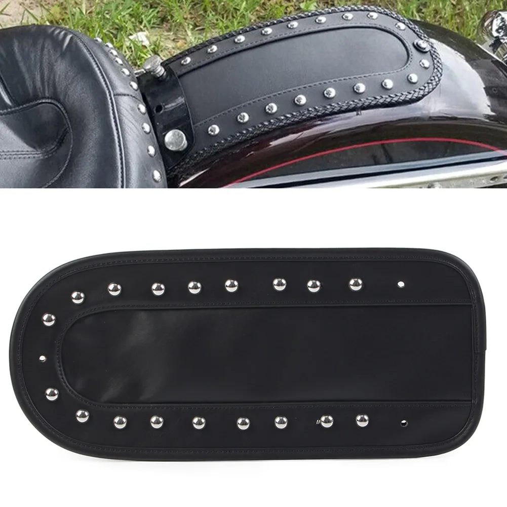 

Мотоциклетный черный нагрудник на заднее крыло из искусственной кожи, соло сиденье для Harley Heritage Softail FLST 2006-2017