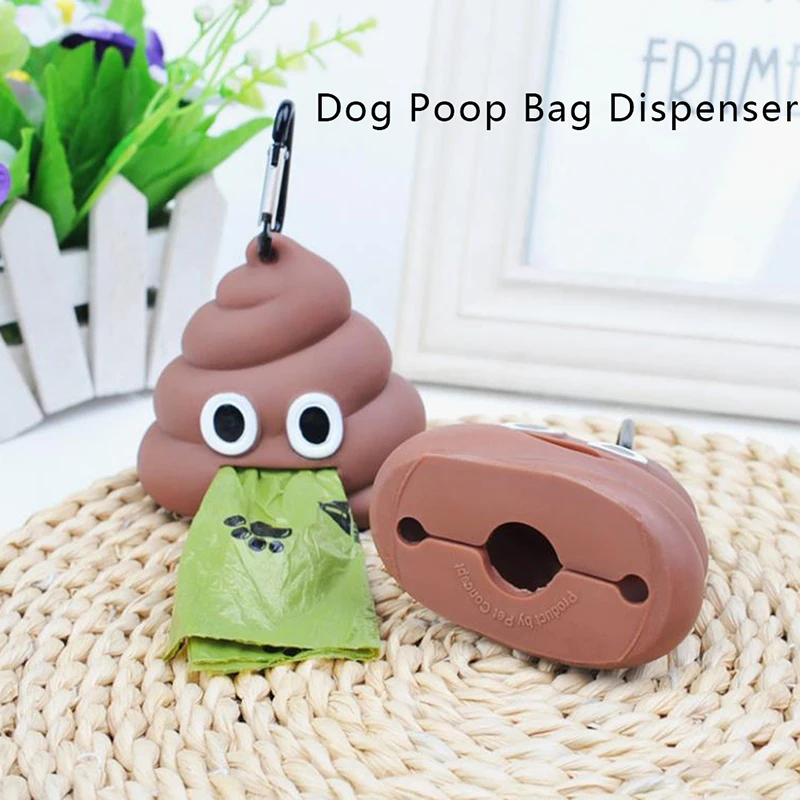 

1pc Dog Poop Bag Dispenser Eco-friendly Pet Waste Bag Holder Outdoor Dog Garbage Bag Pet Toilet Litter Cleaning Products