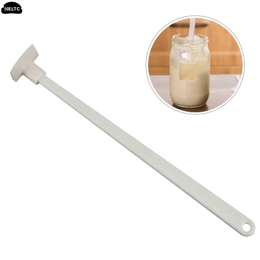 

Silicone Scraper Pastry Butter Ketchup Spatula Bottle Baking Scraper Long Handle for Silicone Jam Sauce Batter Cake Model Tool