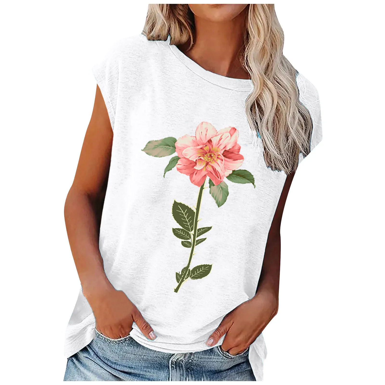 

Plus Size Short Sleeve T-shirts Summer Clothes For Women Tops Casual Blouses Floral T Shirt Women Blusas Mujer De Moda 2022