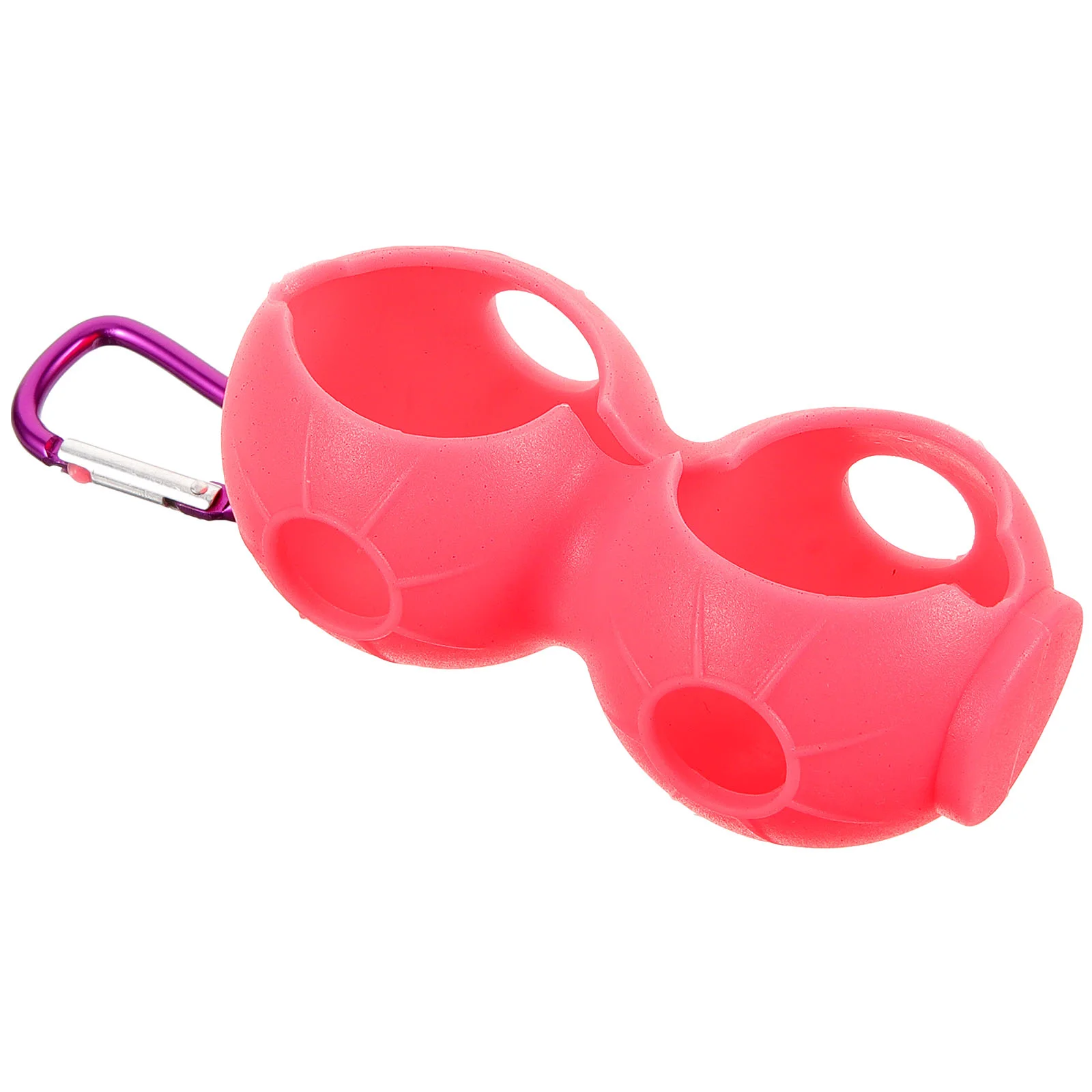 

Golf Accessories Golfs Ball Protector Sleeves Buckle Small Bag Metal Design Golfball Holder