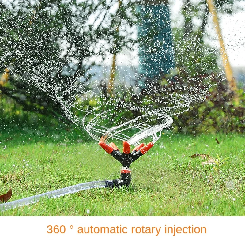 

Automatic sprinkler with 360-degree rotating sprinkler Sprinkler watering flowers and vegetables Water pipe water spraying