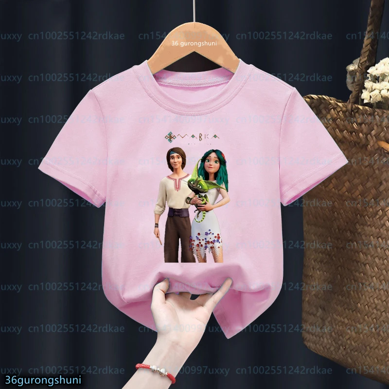 Новая футболка для девочек с изображением фильма Мавка: The Forest Song Детская