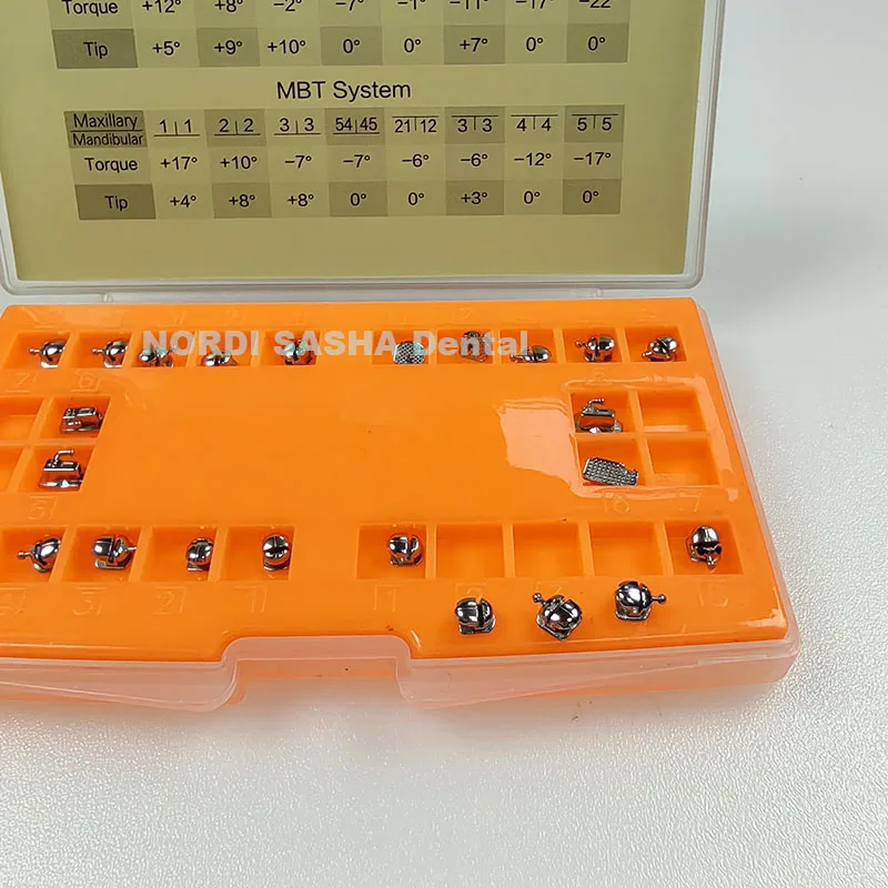 28 шт./упак. Сферические самолигирующиеся металлические скобы стоматологические