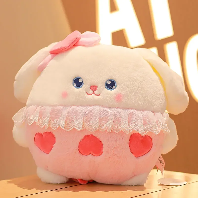 

Милый милый кролик, плюшевая игрушка, бросающая подушка, маленький кролик, кукла, девочка, сердце, кукла, подарок на день рождения, кавайная игрушка для декора комнаты