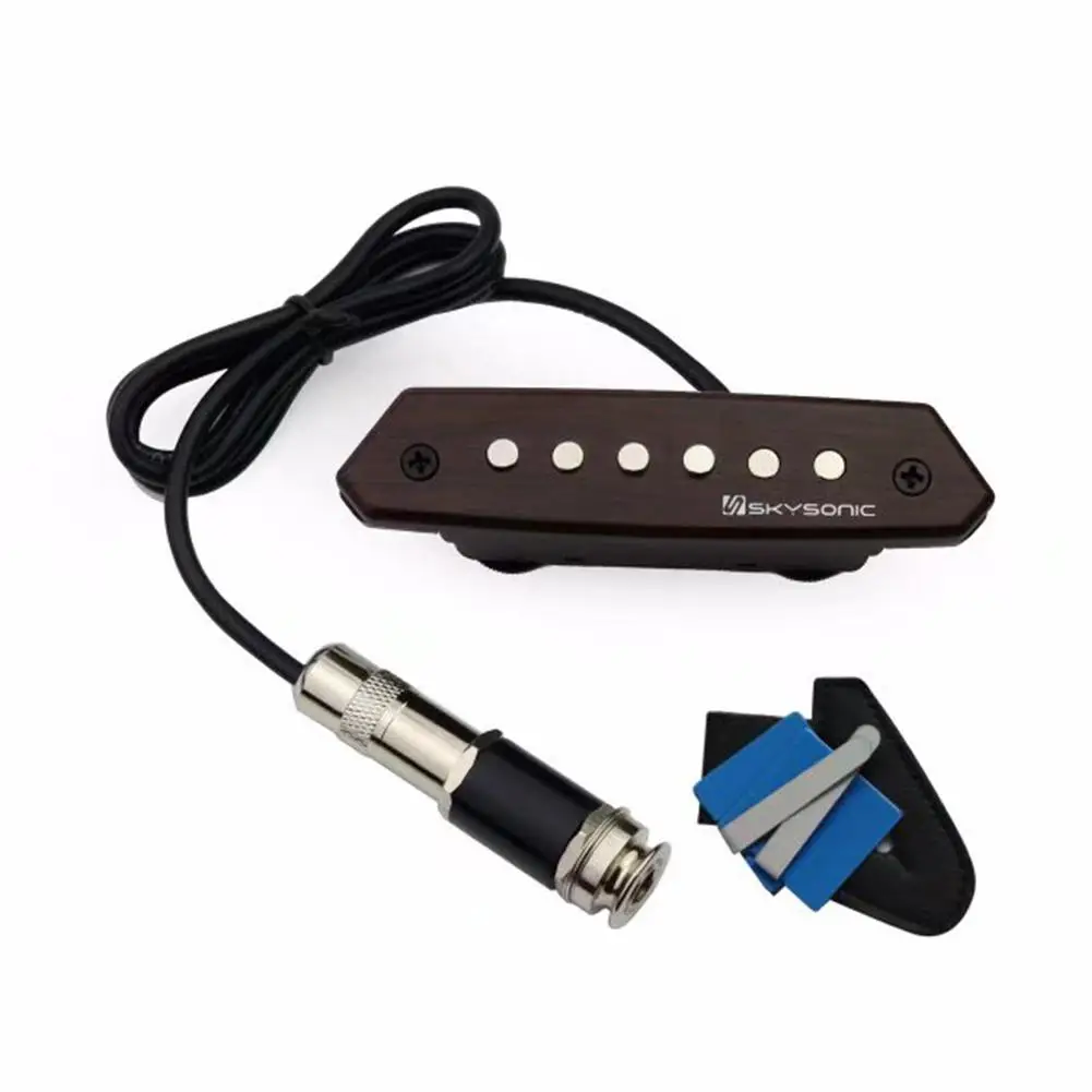 

Skysonic Guitar Pickup Passive Acoustic Guitar Soundhole Pickup Humbucker A-810 With Tone Colour Volume Control