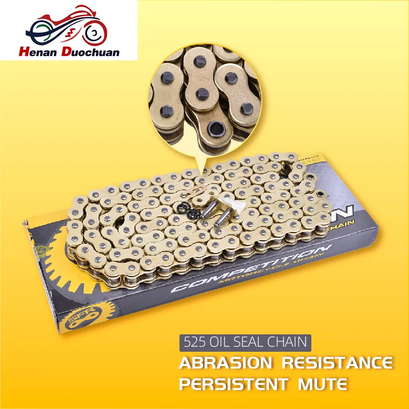 Универсальная моторная коробка передач HO O Ring HX Ring Chain 520O 520HO 525HO 530HO 428HX 520HX 525HX 530HX 428 520 525 530 Золотая цепь
