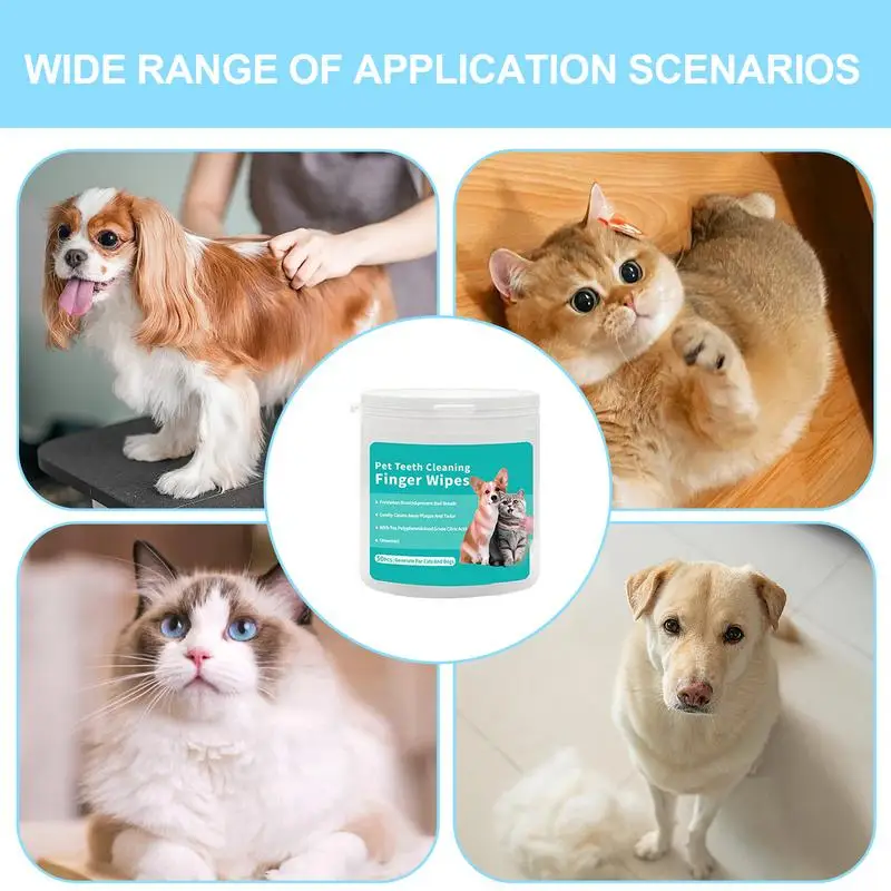do czyszczenia zębów psa Chusteczki Skuteczne nakładki Zestaw Przenośna rękawica