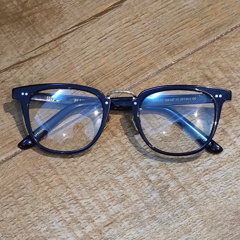 

BRERONE Brand Designer Eyeglasses Frame Square Glasses Frame for Men Retro Optical Prescription Eyewear Frame