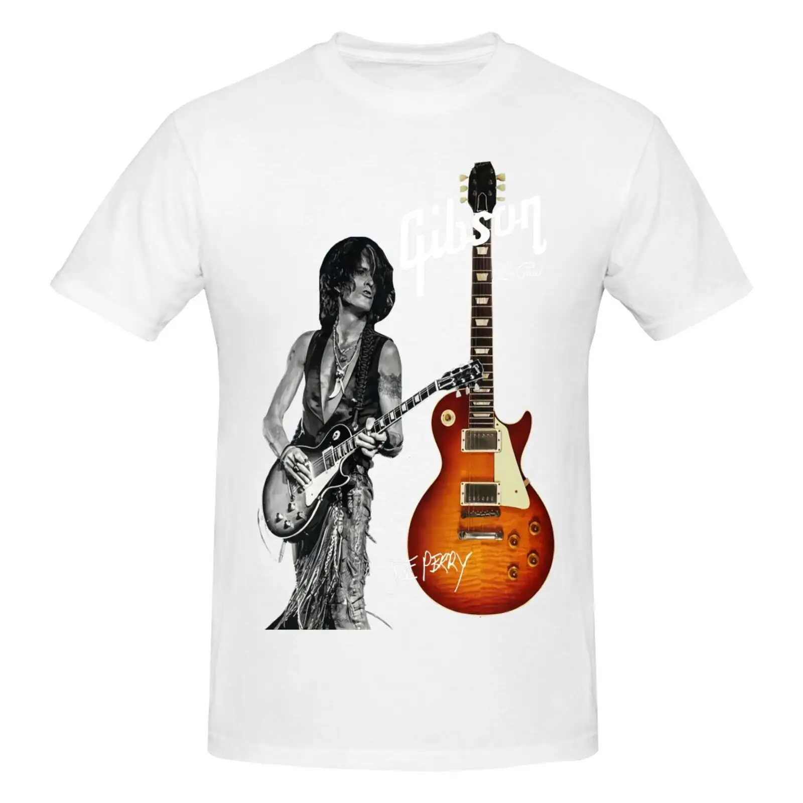 Фото Футболка Gibson Les Paul Guitar 5817 для мужчин и женщин, футболки большого размера, аниме одежда, футболка, Мужская футболка Манга №2