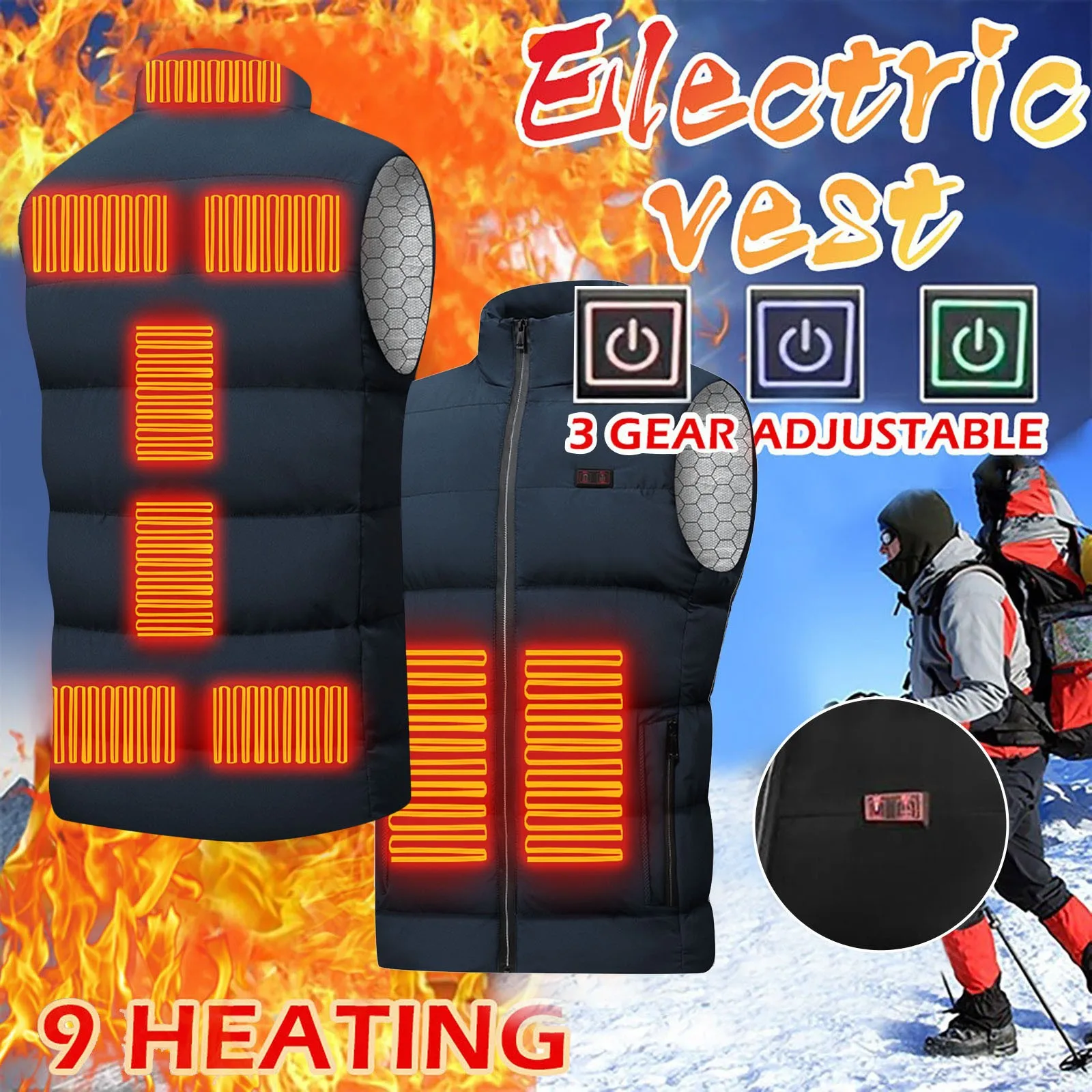 

Зимний свободный легкий жилет с подогревом унисекс Одежда с подогревом легкий жилет с подогревом USB куртка 3 женская верхняя одежда