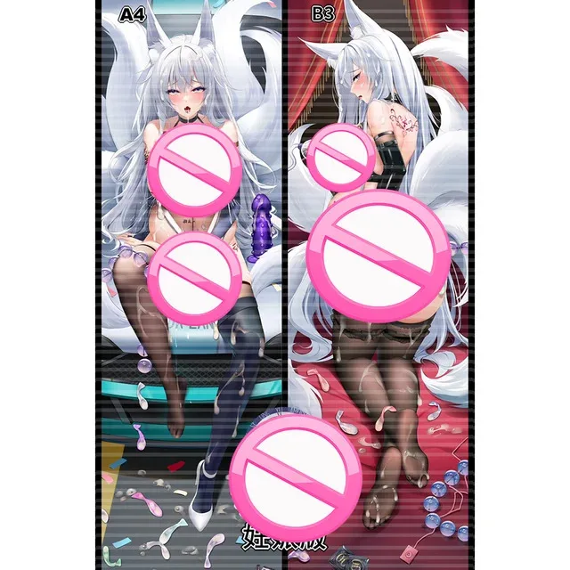 

Наволочка для подушки аниме Синхано голубой полиэстер